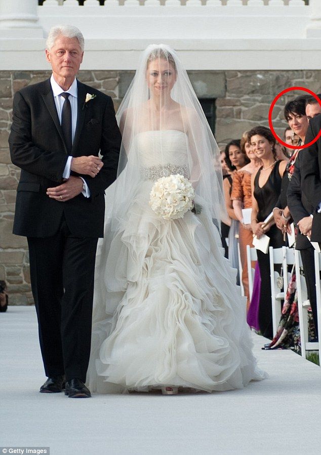 Ghislaine Maxwell at Clinton wedding