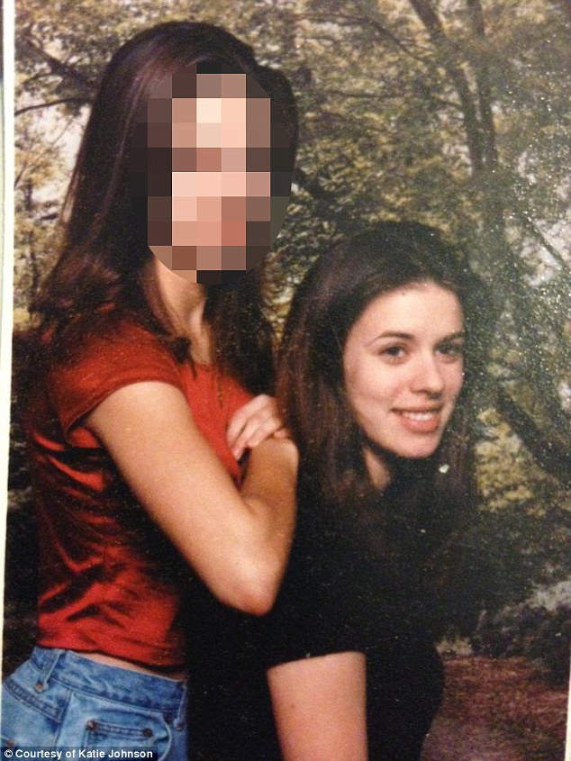 Alleged Trump rape victim Katie Johnson (right) when she was in her early teens.
