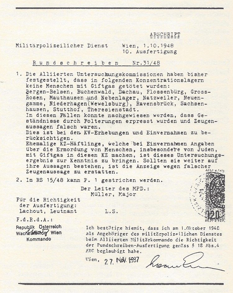 The 'Müller Document'