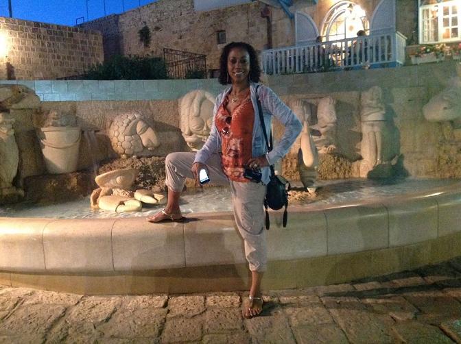 Holly Robinson Peete in Jaffa, Israel.