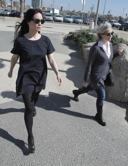 Lucy Liu is visiting her Israeli spouse in the country