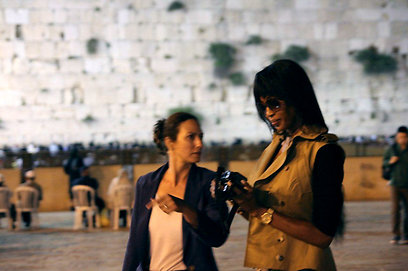 Naomi Campbell in Jerusalem.