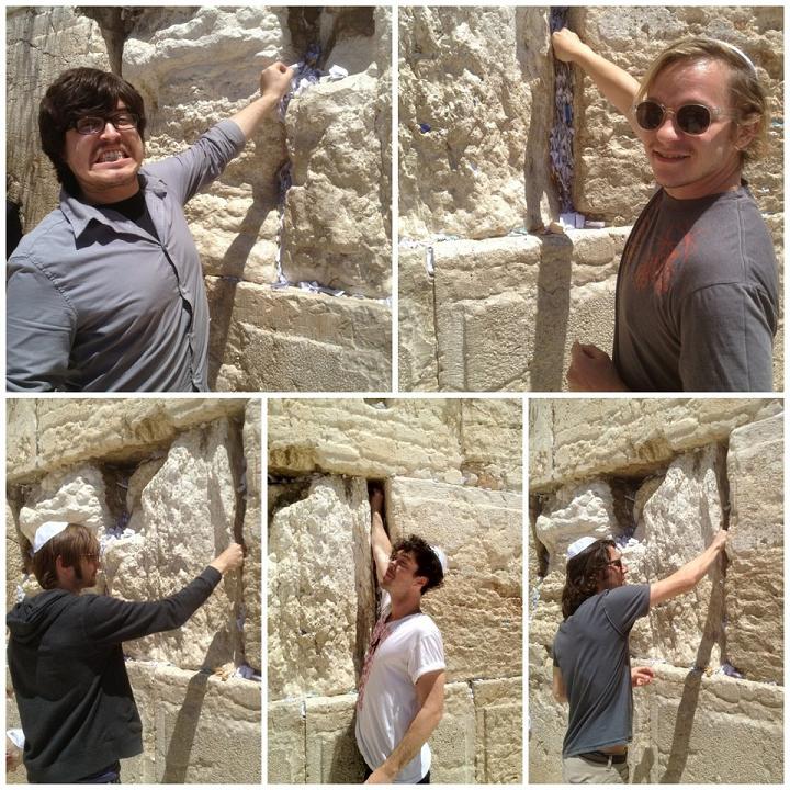 Of Montreal at the Western Wall in Jerusalem.