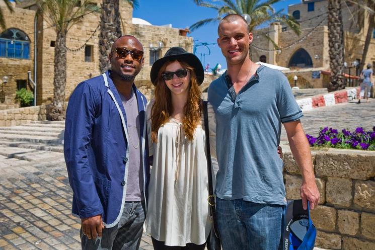 Omar Epps, Amber Tamblyn and Jesse Spencer (House, MD) in Jaffa, Israel
