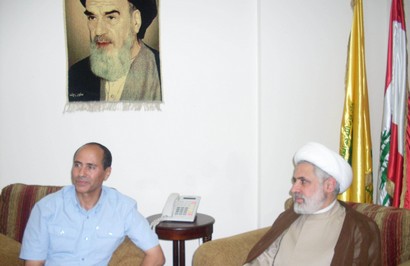 Ahmed Rami with Naim Qassem of Hezbollah