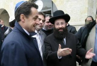 Sarkozy med yarmulke