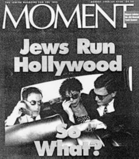 Jews Run Hollywood-Moment Magazine cover