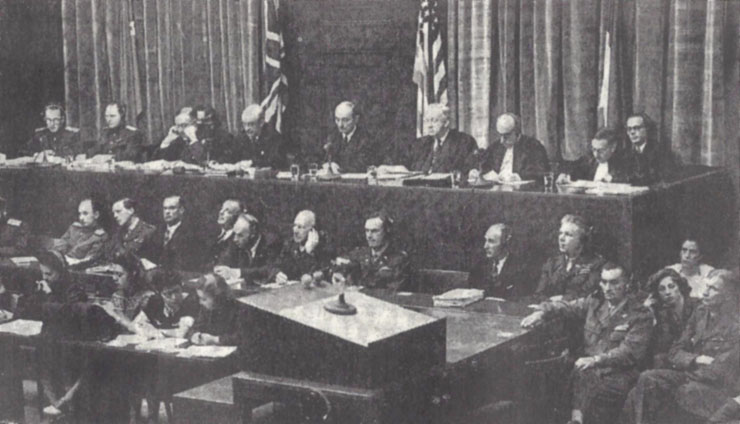 The Nuremberg Tribunal judges