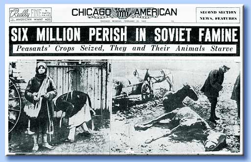 sei milioni di morti di fame in unione sovietica