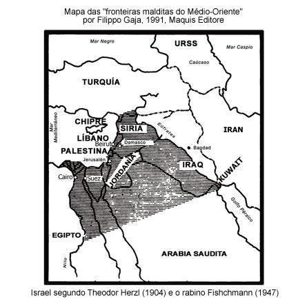 Estado Judaico: mapa das fronteiras malditas